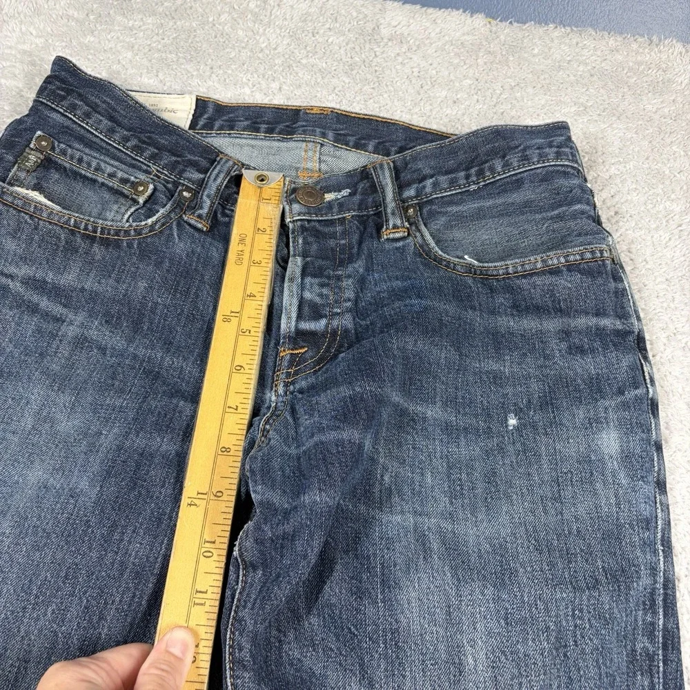 Abercrombie & Fitch distressing throughout